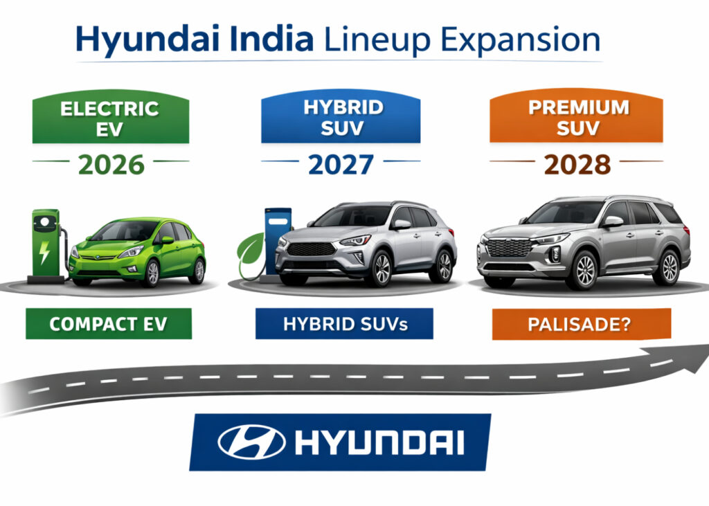 Hyundai India Lineup Expansion hybrid SUV EV future cars