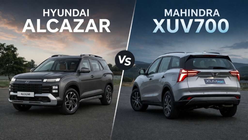 Hyundai Alcazar vs Mahindra XUV700